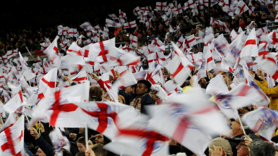 England fans celebrate